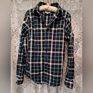 🍒 Express Plaid Button Up Western Shirt Mens